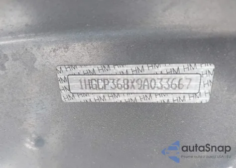 2009 Honda Accord 3.5 Ex-L z USA, uszkodzony, nr VIN 1HGCP368X9A033667